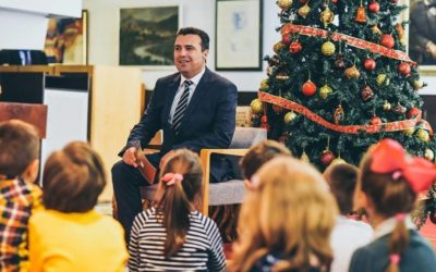 Новогодишен настан во Градска библиотека “Браќа Миладиновци” со дечињата од нашето училиште – „Писмо од Фантазија“. 🎁📚